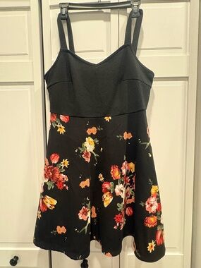 SHEIN Black Curve OXL Knit Top